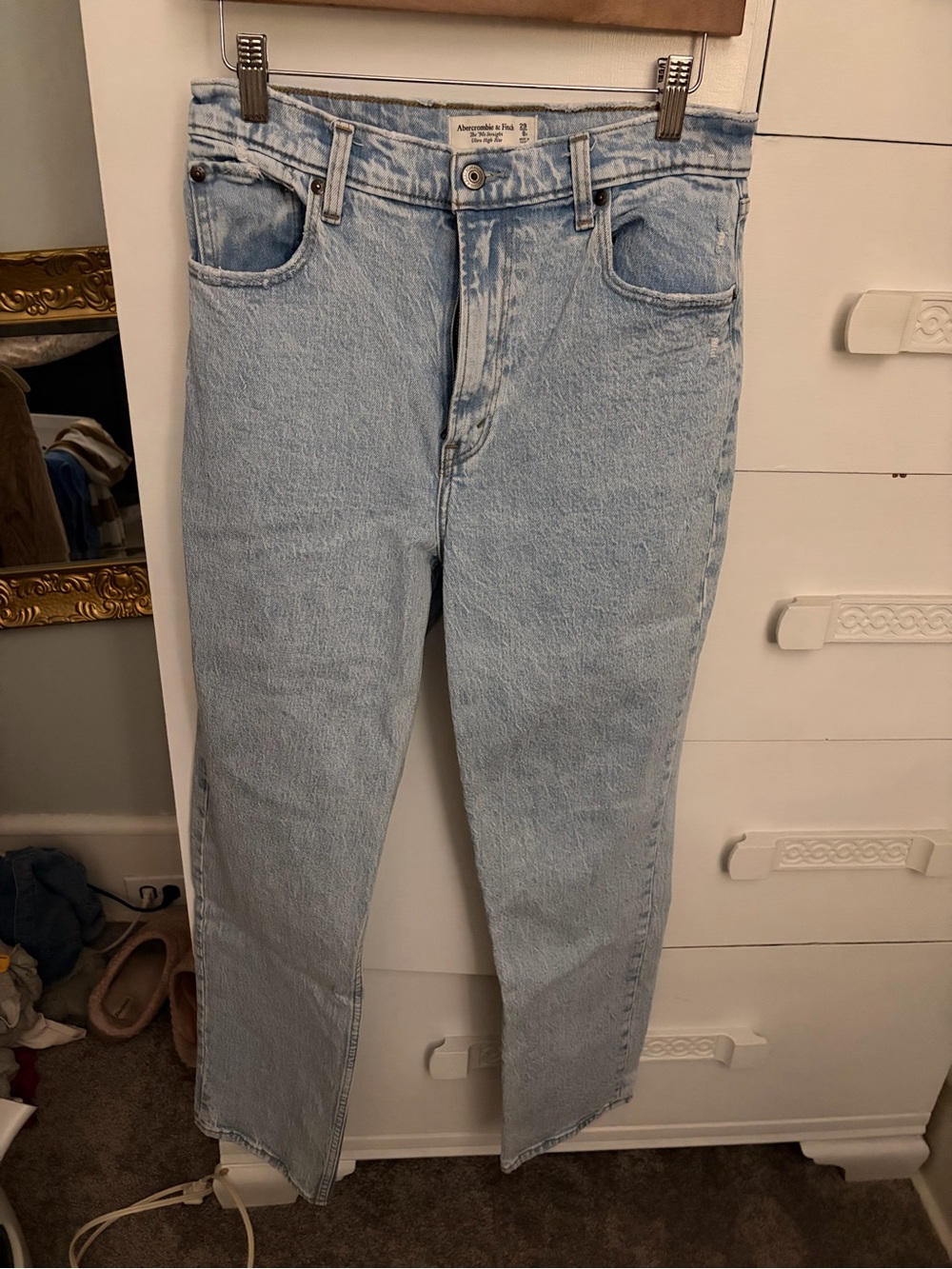 Abercrombie & Fitch Light Wash Men's Straight Jeans